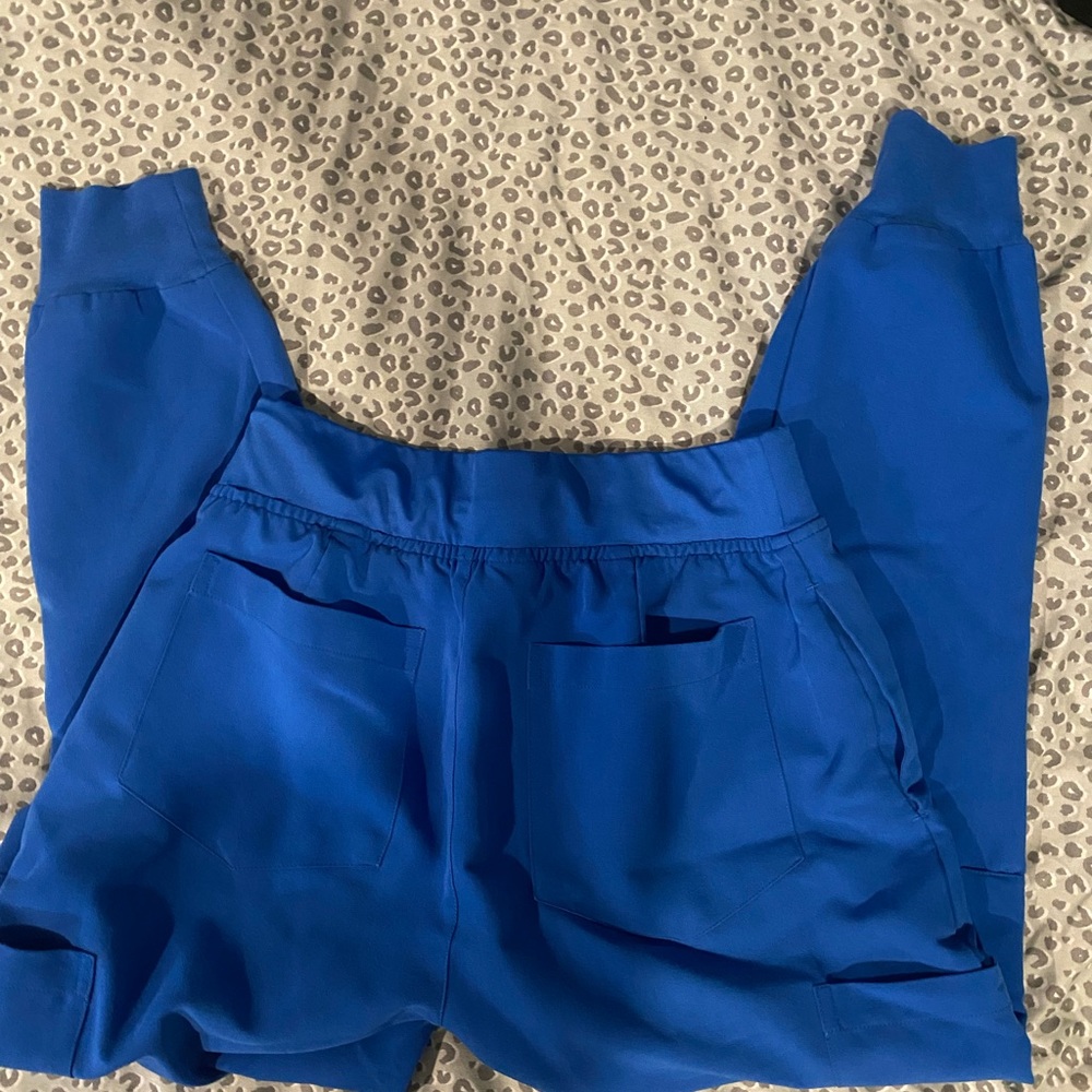 Mandala royal blue scrub pants